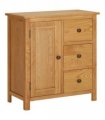 vidaXL Cupboard 70x35x75 cm Solid Oak Wood