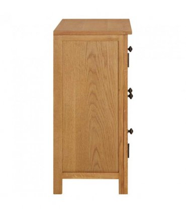 vidaXL Cupboard 70x35x75 cm Solid Oak Wood