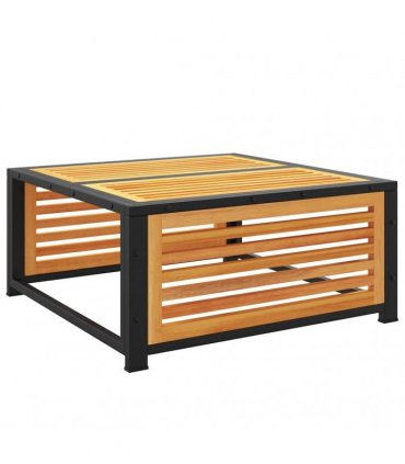 vidaXL Garden Table | Brown | Solid Acacia wood | 68x68x30 cm | Durable