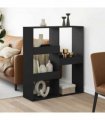 vidaXL Room Divider Black 100x33x115 cm Engineered Wood