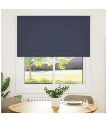 vidaXL Roller Blind Blackout Marine 125x150 cm Fabric Width 121.6 cm Polyester