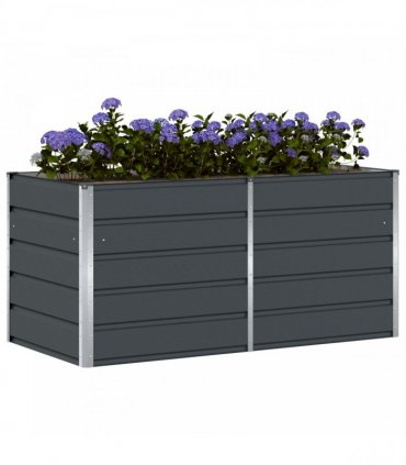 vidaXL Planter Anthracite 160 x 80 x 75 cm Steel