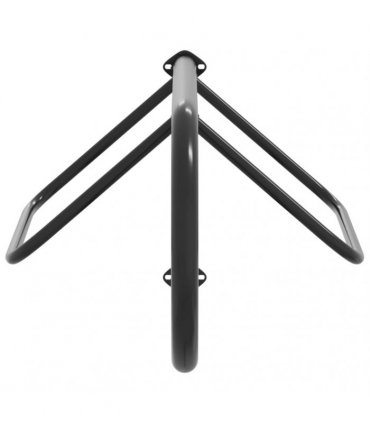 vidaXL Saddle Rack Wall Mounted Black Iron