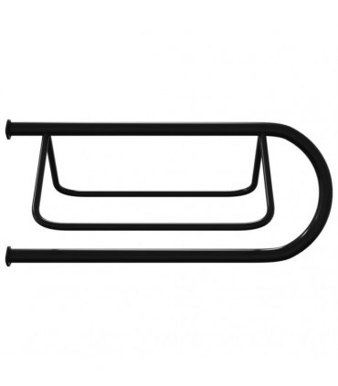 vidaXL Saddle Rack Wall Mounted Black Iron