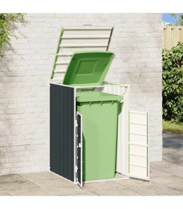 vidaXL Wheelie Bin Storage for Single Bin Anthracite 72x81x115 cm Steel