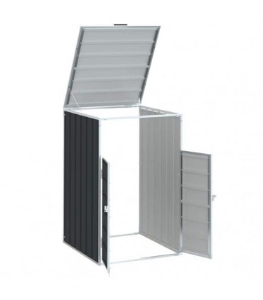 vidaXL Wheelie Bin Storage for Single Bin Anthracite 72x81x115 cm Steel