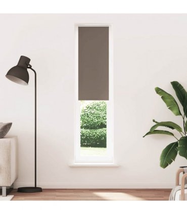 vidaXL Roller Blind Blackout Coffee 50x230 cm Fabric Width 45.7 cm Polyester