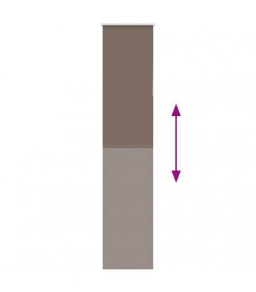 vidaXL Roller Blind Blackout Coffee 50x230 cm Fabric Width 45.7 cm Polyester