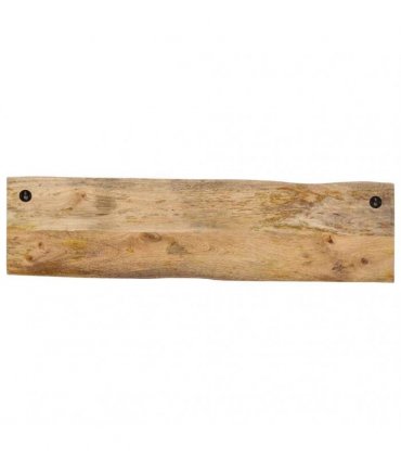 vidaXL Wall-mounted Coat Rack with 4 Hooks Solid Wood Mango