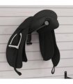 vidaXL Foldable Saddle Rack Wall Mounted Black Iron