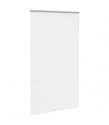 vidaXL Roller Blind Blackout White 140x210 cm Fabric Width 136.6 cm Polyester