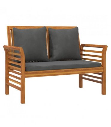 vidaXL Garden Lounge Set | Dark Grey | Solid Acacia Wood, Polyester Foam