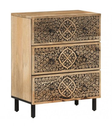 vidaXL Side Cabinet 60x33x75 cm Solid Wood Mango