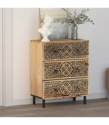 vidaXL Side Cabinet 60x33x75 cm Solid Wood Mango