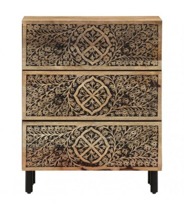 vidaXL Side Cabinet 60x33x75 cm Solid Wood Mango