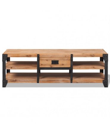 vidaXL TV Stand Solid Acacia Wood 140x40x45 cm