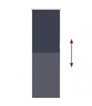 vidaXL Roller Blind Blackout Marine 60x175 cm Fabric Width 55.7 cm Polyester