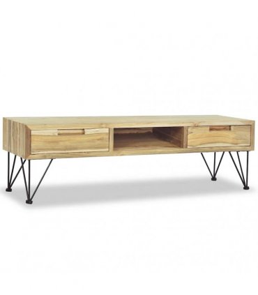 vidaXL TV Cabinet 120x35x35 cm Solid Teak