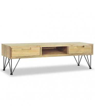 vidaXL TV Cabinet 120x35x35 cm Solid Teak