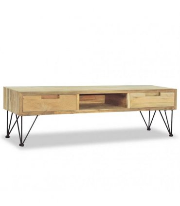 vidaXL TV Cabinet 120x35x35 cm Solid Teak