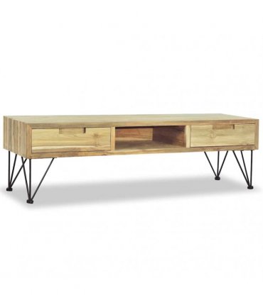 vidaXL TV Cabinet 120x35x35 cm Solid Teak