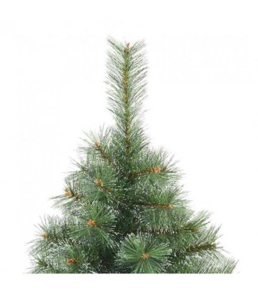 vidaXL Artificial Hinged Christmas Tree Snow Flocked Green 180 cm