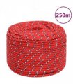 vidaXL Boat Rope Red 6 mm 250 m Polypropylene
