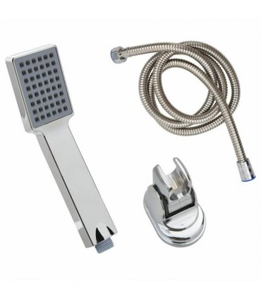 vidaXL Handheld Shower Head with 1.5 m Hose Chrome
