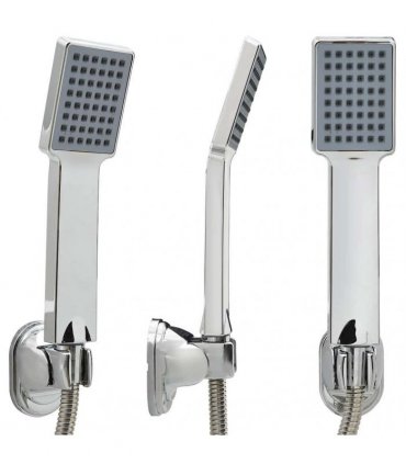 vidaXL Handheld Shower Head with 1.5 m Hose Chrome