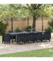vidaXL Garden Table Anthracite 350 x 100 x 74 cm Poly Rattan