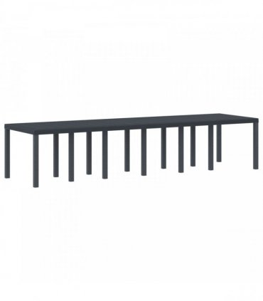 vidaXL Garden Table Anthracite 350 x 100 x 74 cm Poly Rattan