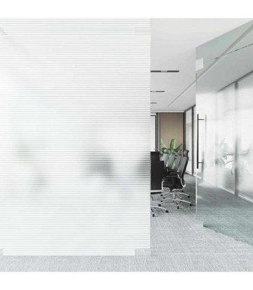 vidaXL Self-adhesive Window Film Frosted stripes 60 x 2000 cm PVC