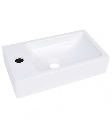 vidaXL Wash Basin 400x220x90 mm SMC White