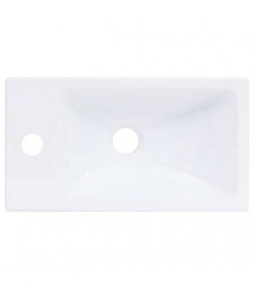vidaXL Wash Basin 400x220x90 mm SMC White
