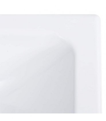 vidaXL Wash Basin 400x220x90 mm SMC White