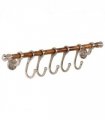 vidaXL Coat Rack Wall Mounted 75x15 cm Aluminium