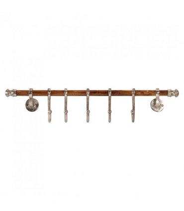 vidaXL Coat Rack Wall Mounted 75x15 cm Aluminium