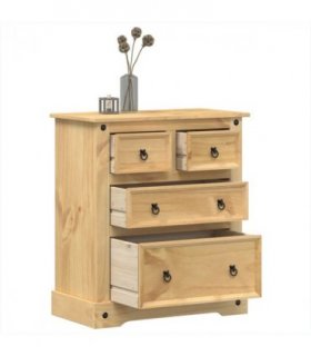 vidaXL Chest of Drawers Corona 80x43x91 cm Solid Wood Pine