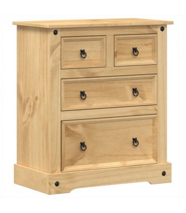 vidaXL Chest of Drawers Corona 80x43x91 cm Solid Wood Pine