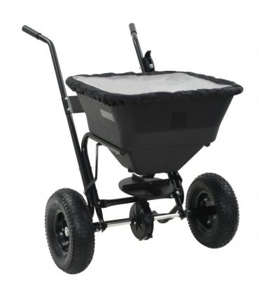vidaXL Walk Behind Salt Spreader PVC and Steel 106x73x76 cm 45 L