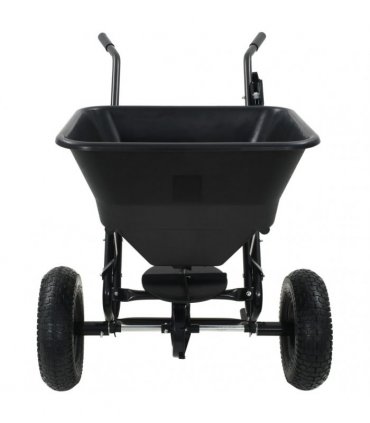 vidaXL Walk Behind Salt Spreader PVC and Steel 106x73x76 cm 45 L