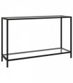 vidaXL Console Table Transparent 120x35x75 cm Tempered Glass