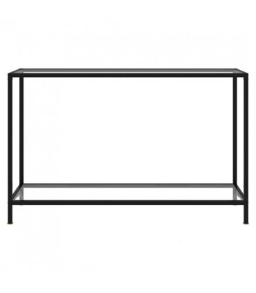 vidaXL Console Table Transparent 120x35x75 cm Tempered Glass