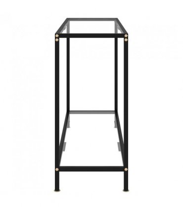 vidaXL Console Table Transparent 120x35x75 cm Tempered Glass