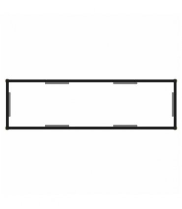 vidaXL Console Table Transparent 120x35x75 cm Tempered Glass