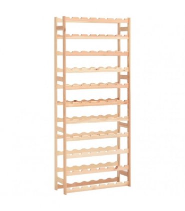 vidaXL Wine Rack for 77 Bottles Pinewood