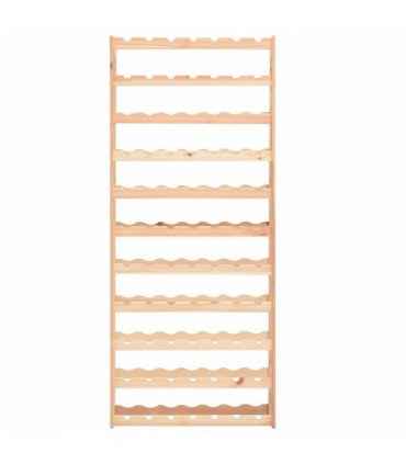 vidaXL Wine Rack for 77 Bottles Pinewood