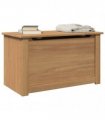 vidaXL Storage Chest with Lid PANAMA 79x42x46 cm Solid Wood Pine