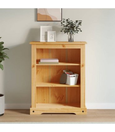 vidaXL 3-Tier Bookcase Mexican Pine Corona Range 80x29x100 cm