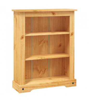 vidaXL 3-Tier Bookcase Mexican Pine Corona Range 80x29x100 cm